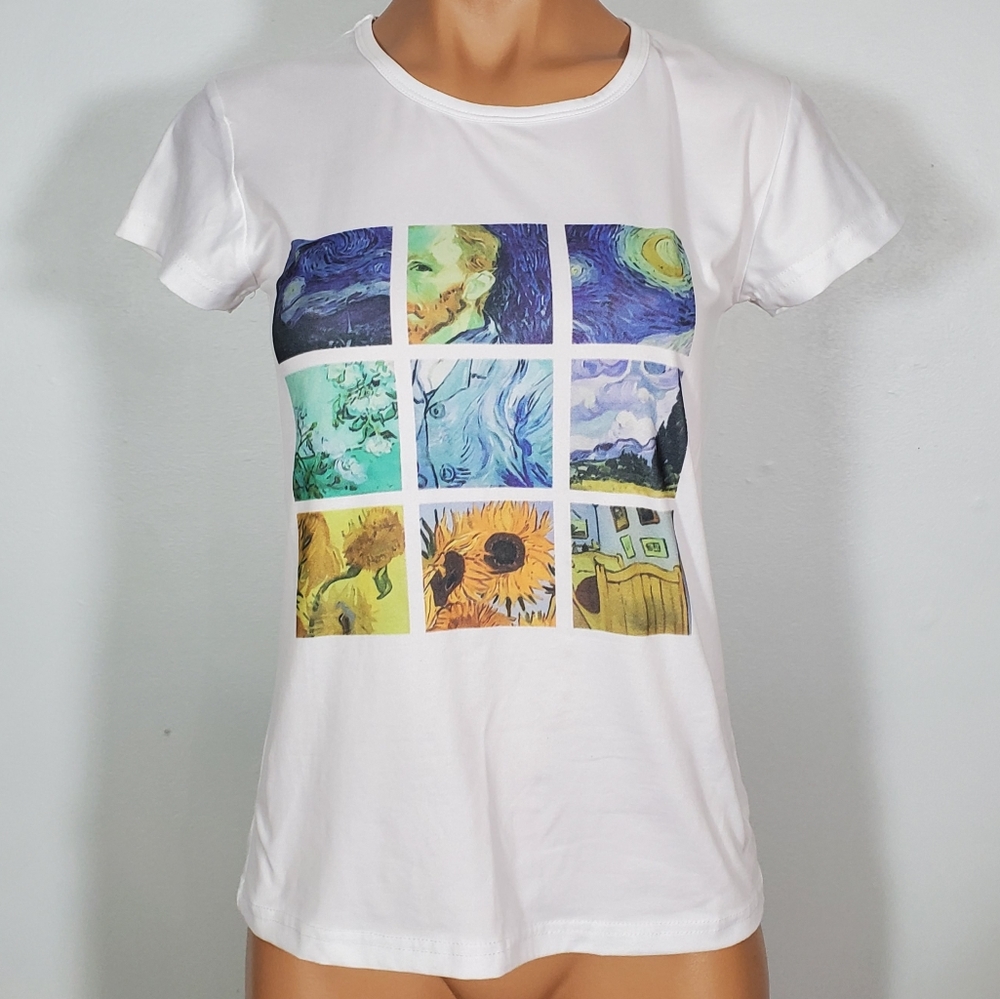 Vincent van Gogh White Short Sleeve Tee